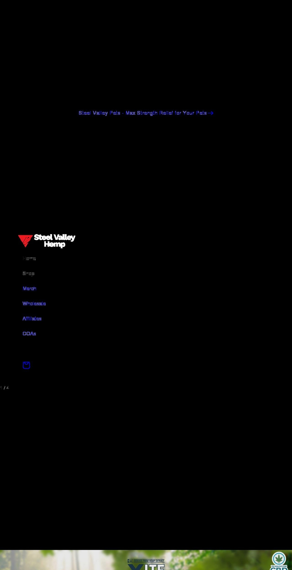 steelvalleyhemp.com shopify website screenshot