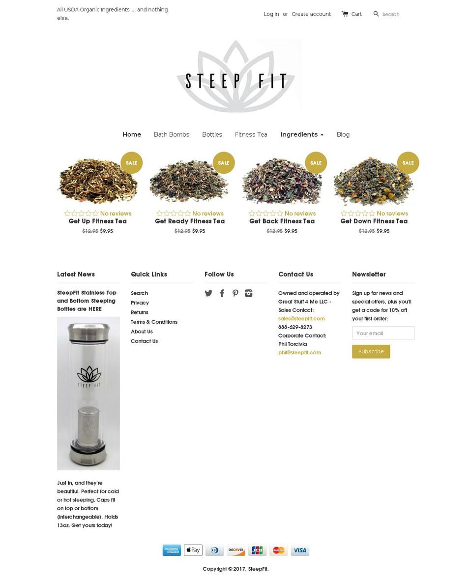 steepfit.com shopify website screenshot