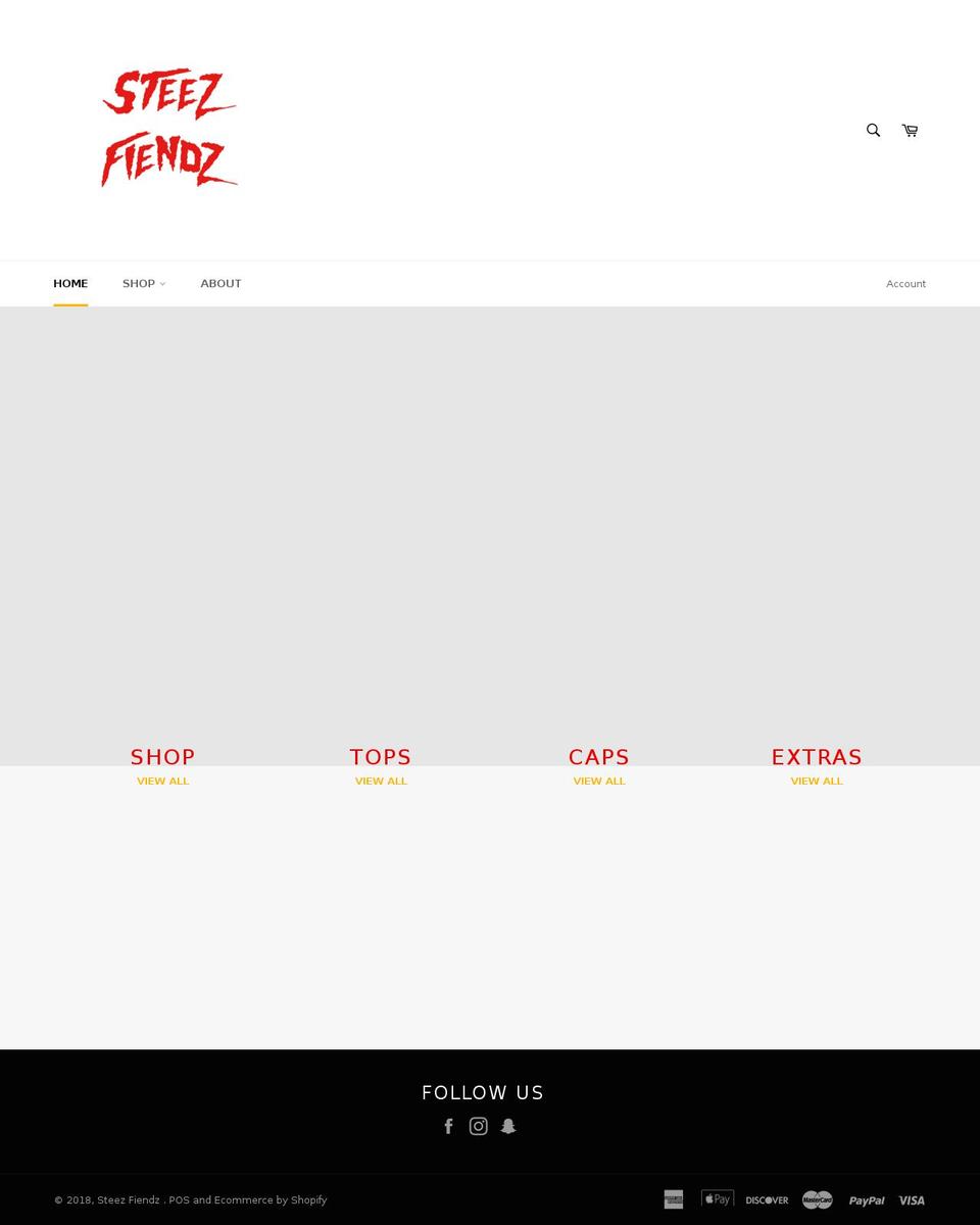 steezfiendz.com shopify website screenshot
