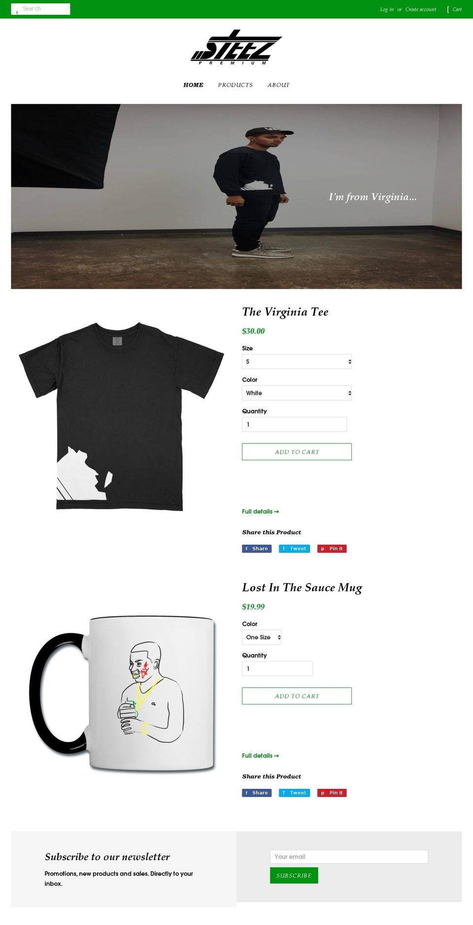 steezprm.com shopify website screenshot