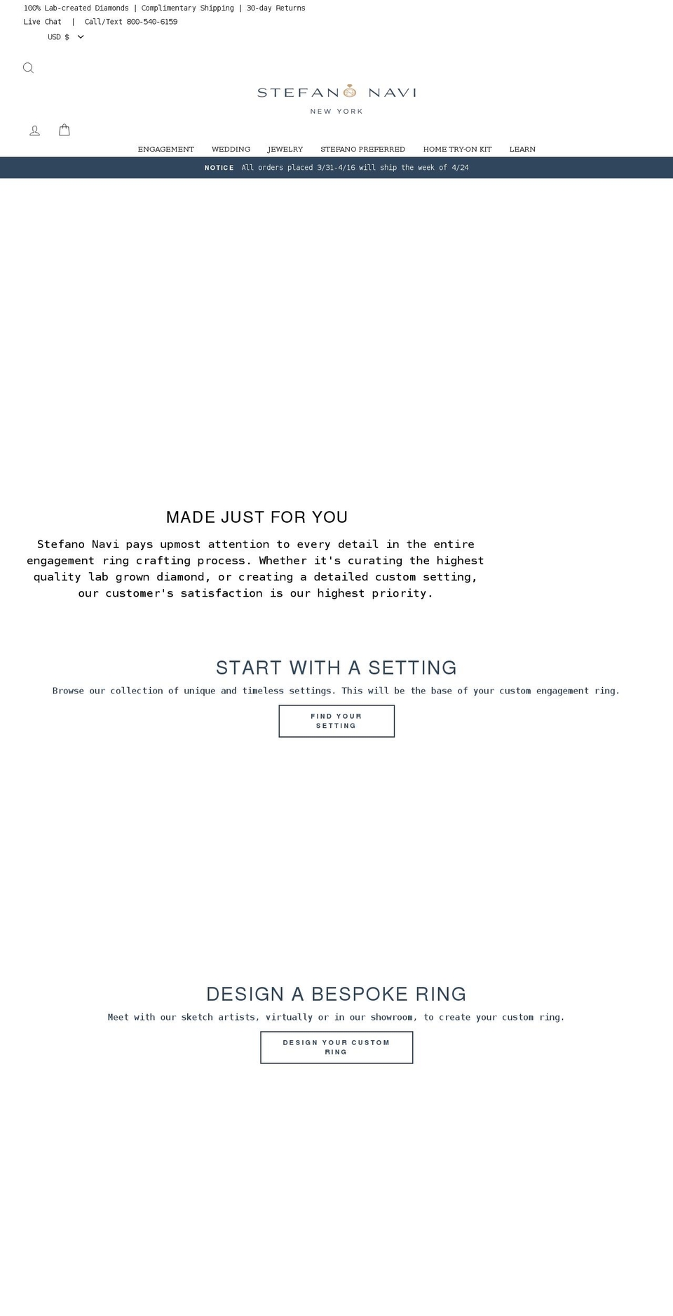 stefanonavi.com shopify website screenshot