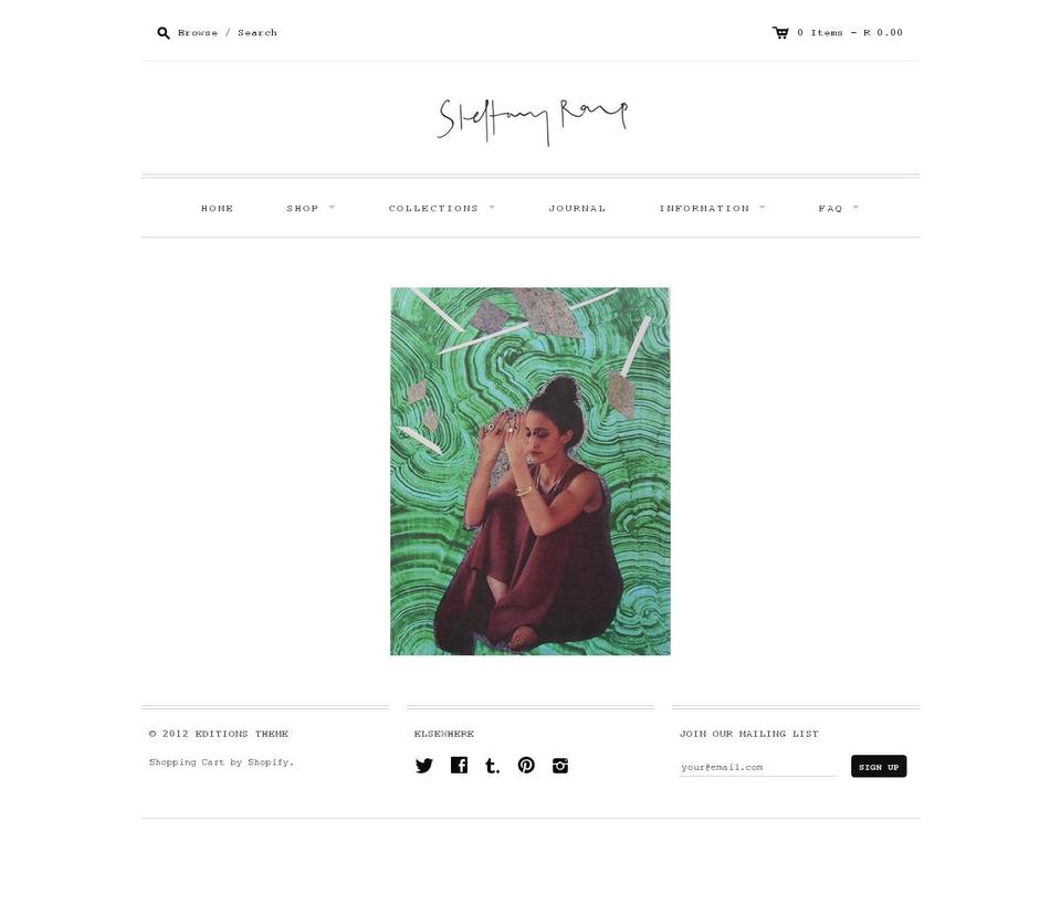 steffanyroup.com shopify website screenshot
