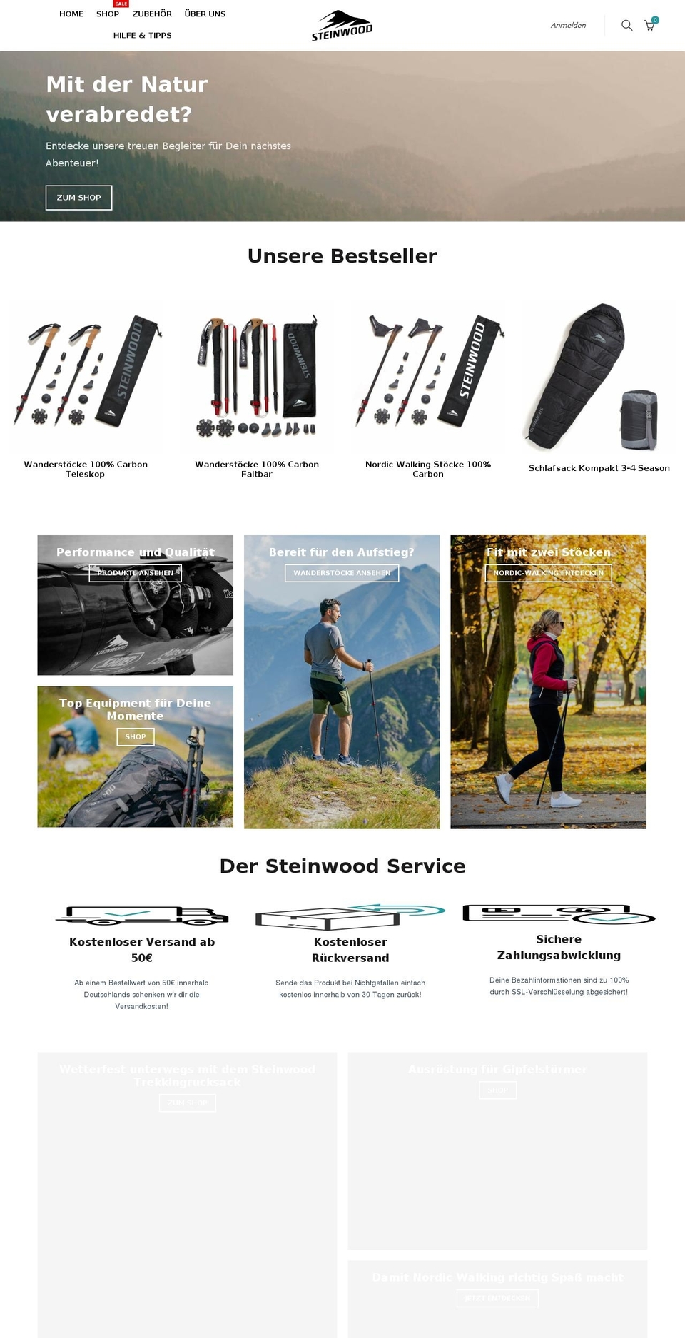 steinwood.de shopify website screenshot