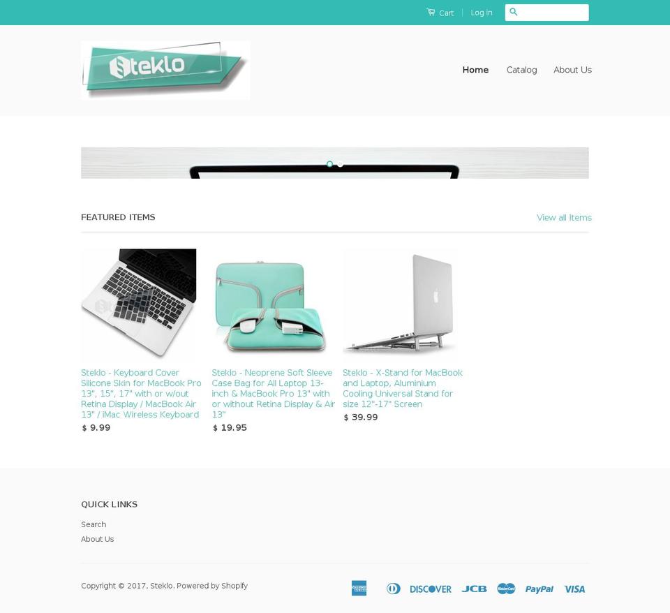 stekloproducts.com shopify website screenshot