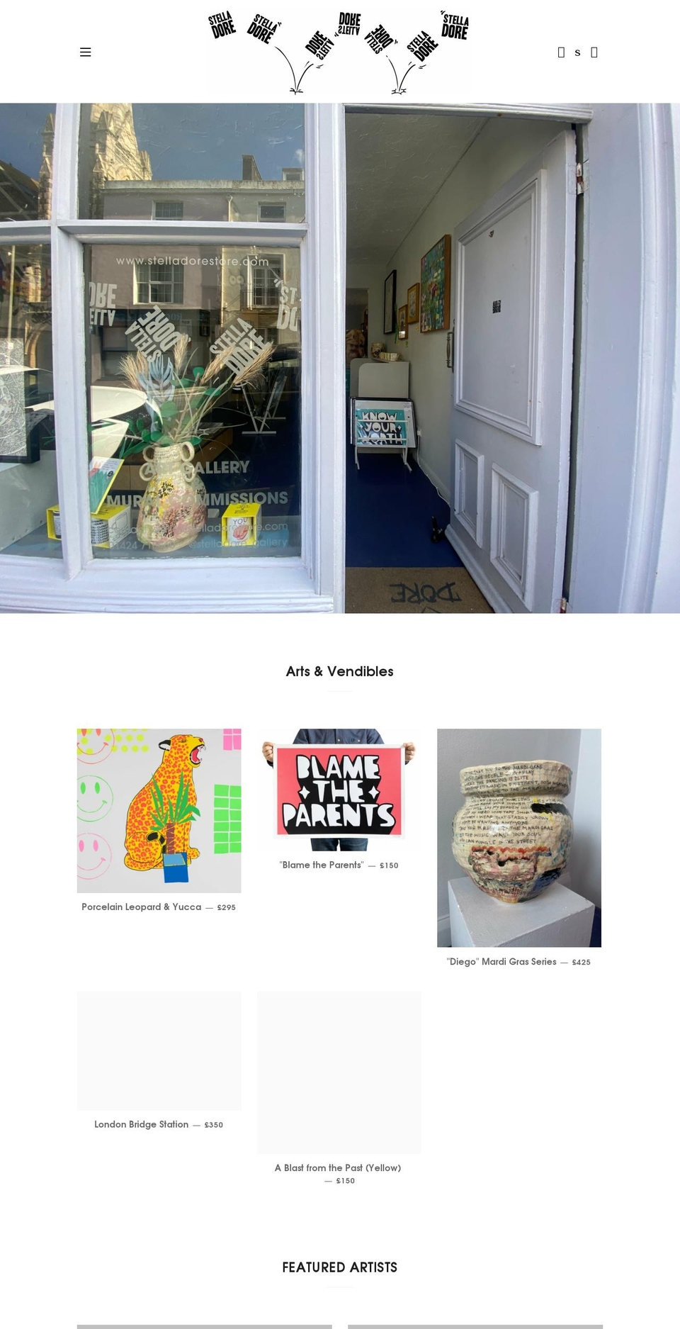 stelladorestore.com shopify website screenshot