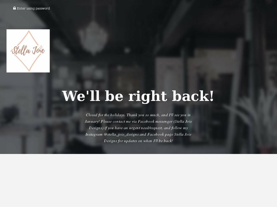 stellajoie.com shopify website screenshot