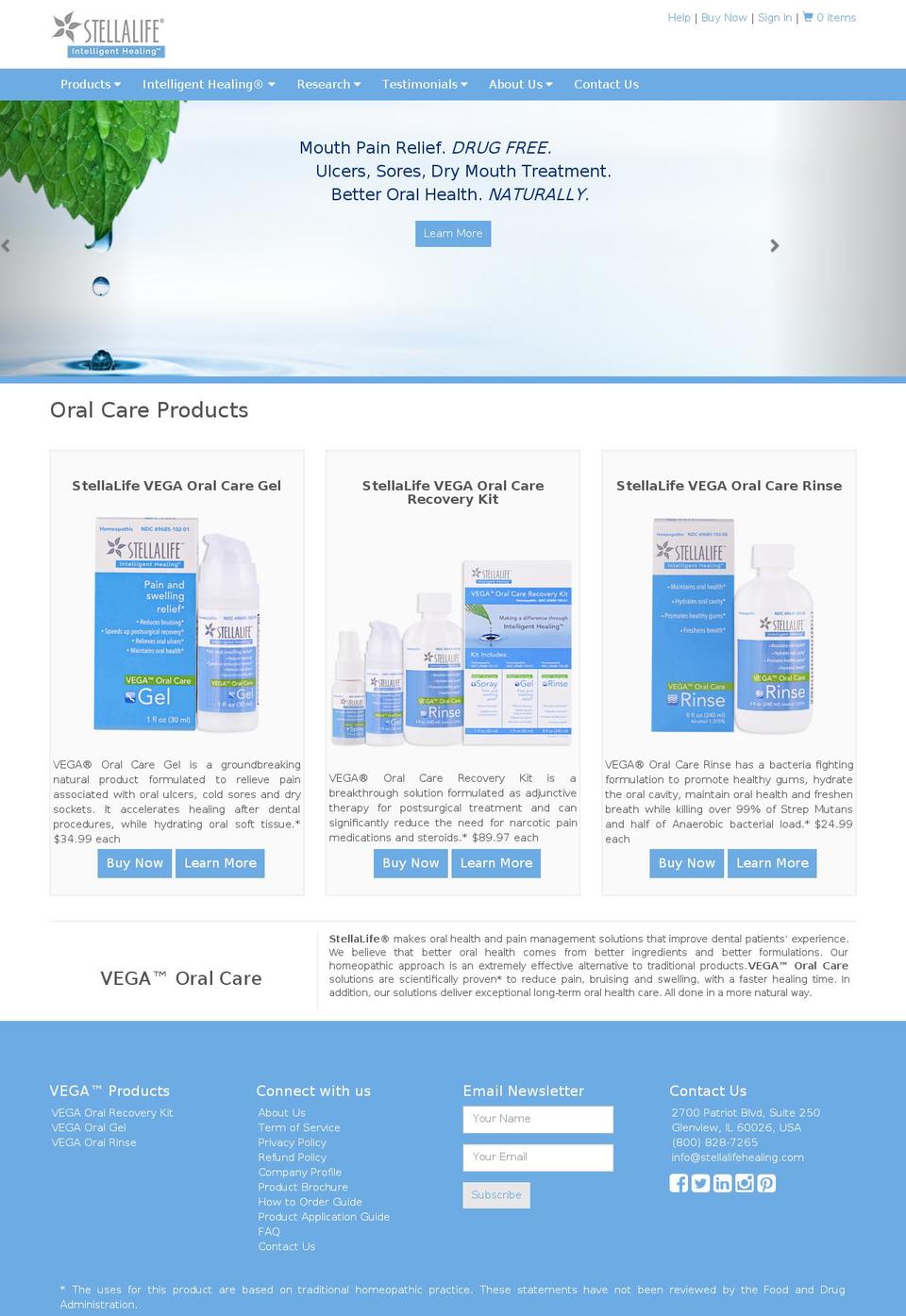 ultimate Shopify theme site example stellalivehealing.com