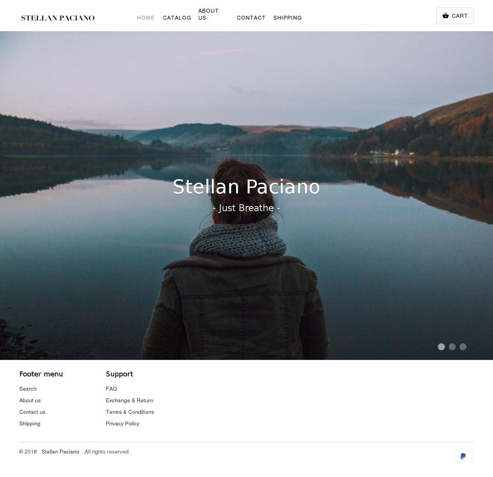 stellanpaciano.com shopify website screenshot