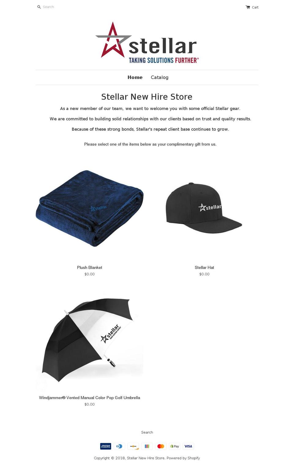 stellar-new-hire-store.com shopify website screenshot