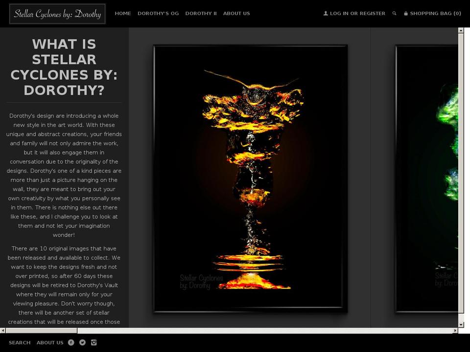stellardorothy.com shopify website screenshot