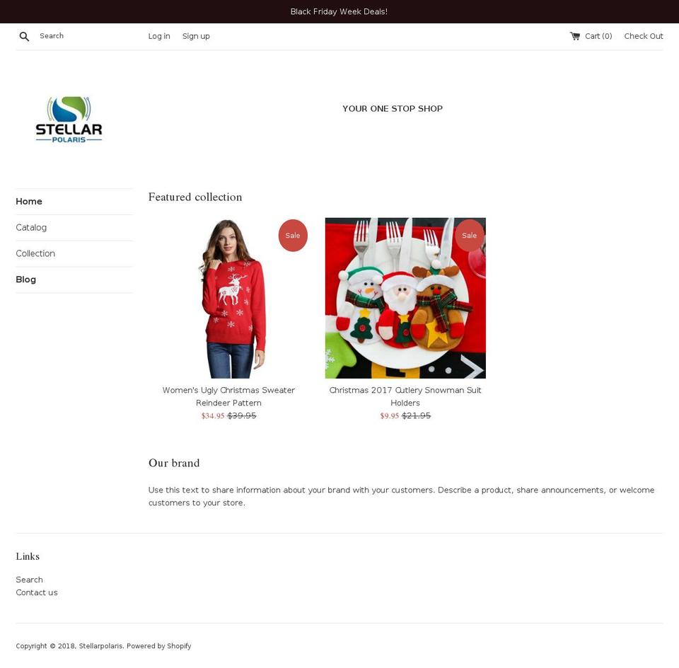 stellarpolaris.com — Shopify storefront screenshot