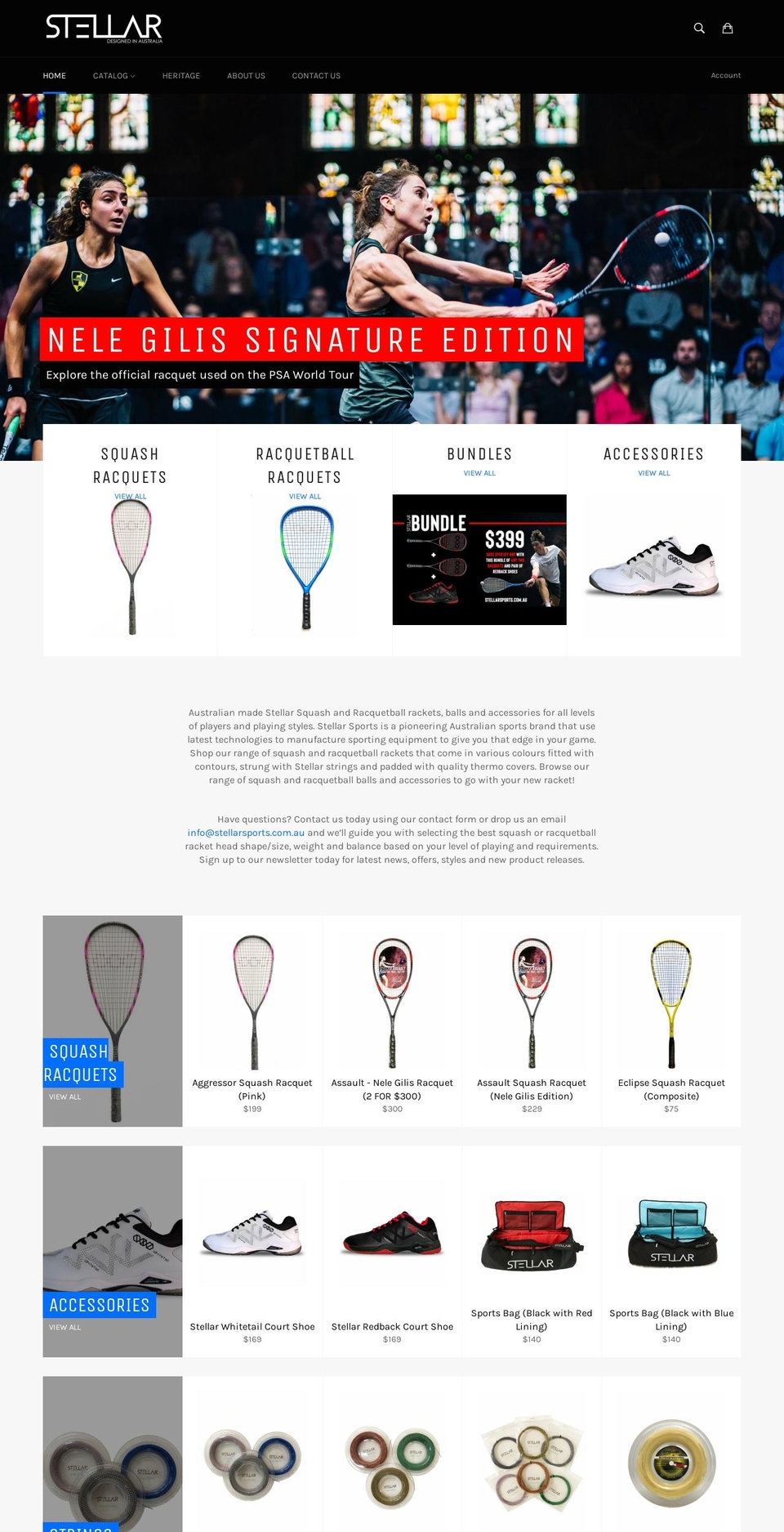 stellarsports.com.au shopify website screenshot