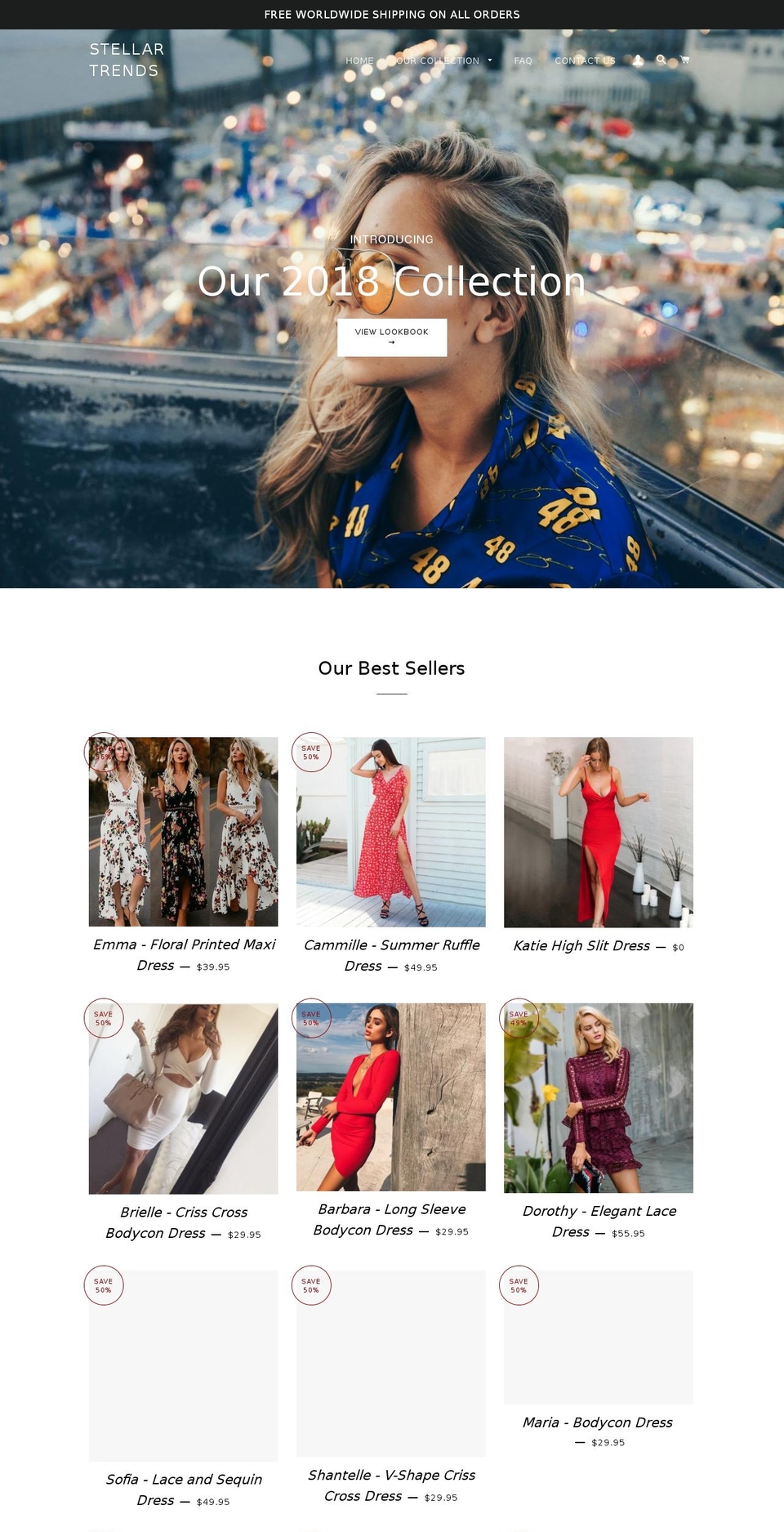 stellartrends.com — Shopify storefront screenshot