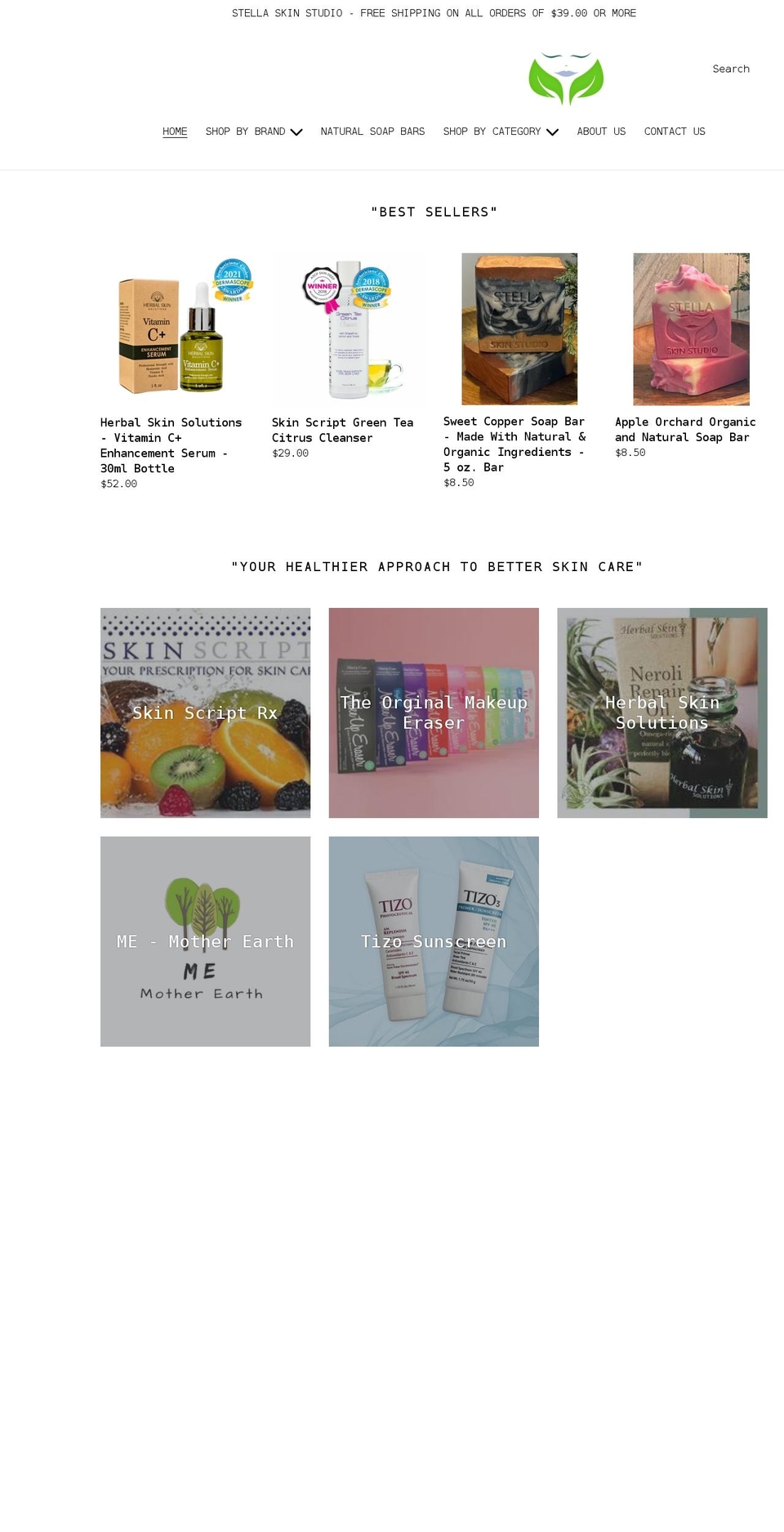 Jetpackrank V Shopify theme site example stellaskinstudio.com