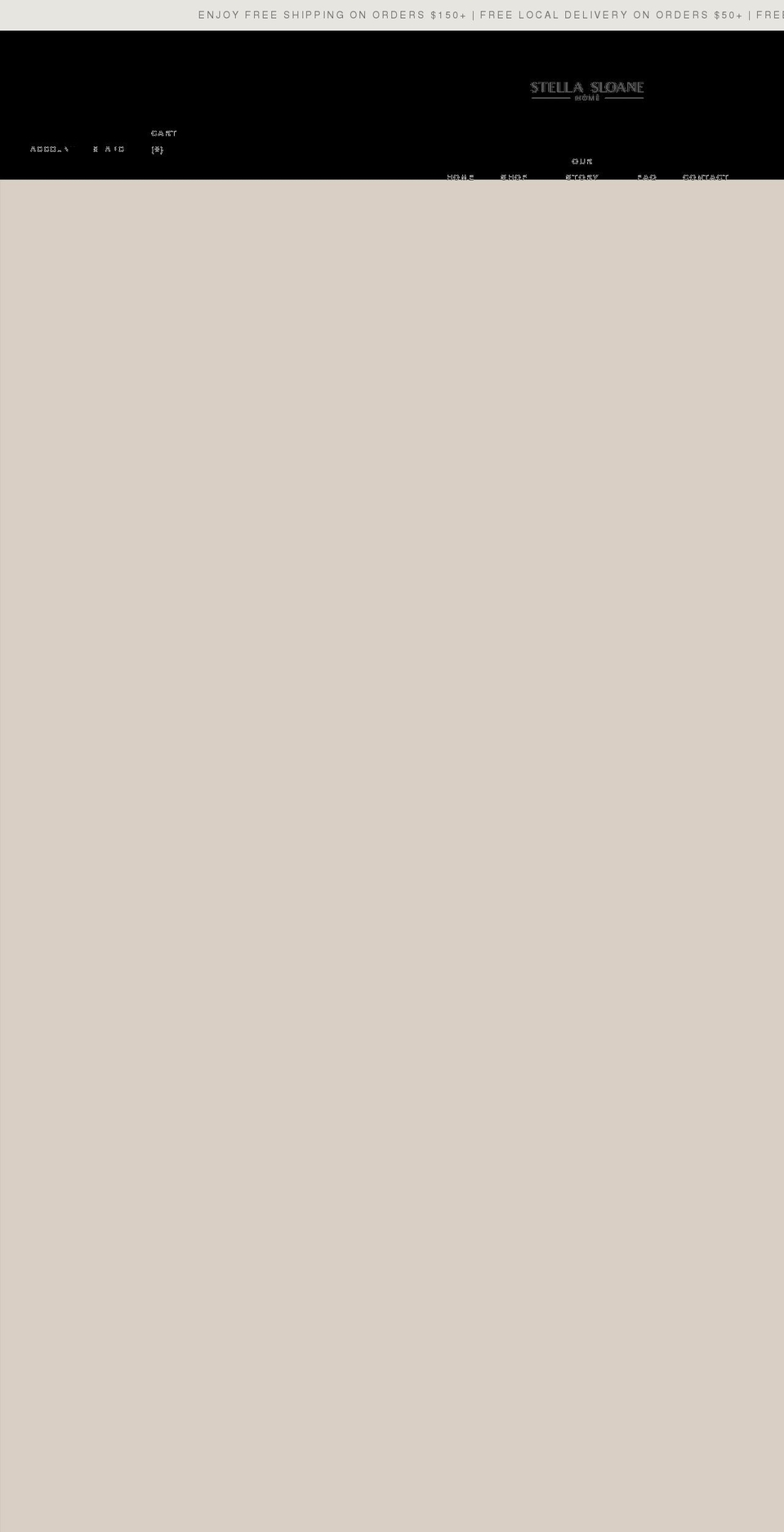 stellasloanehome.com shopify website screenshot