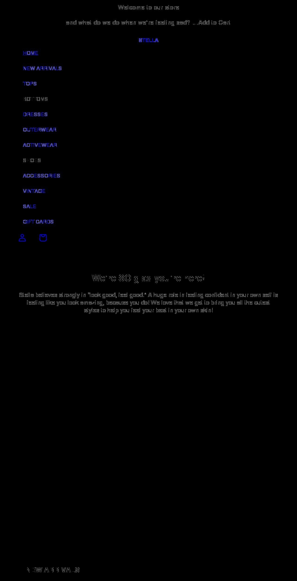 stellastatesboro.com — Shopify storefront screenshot