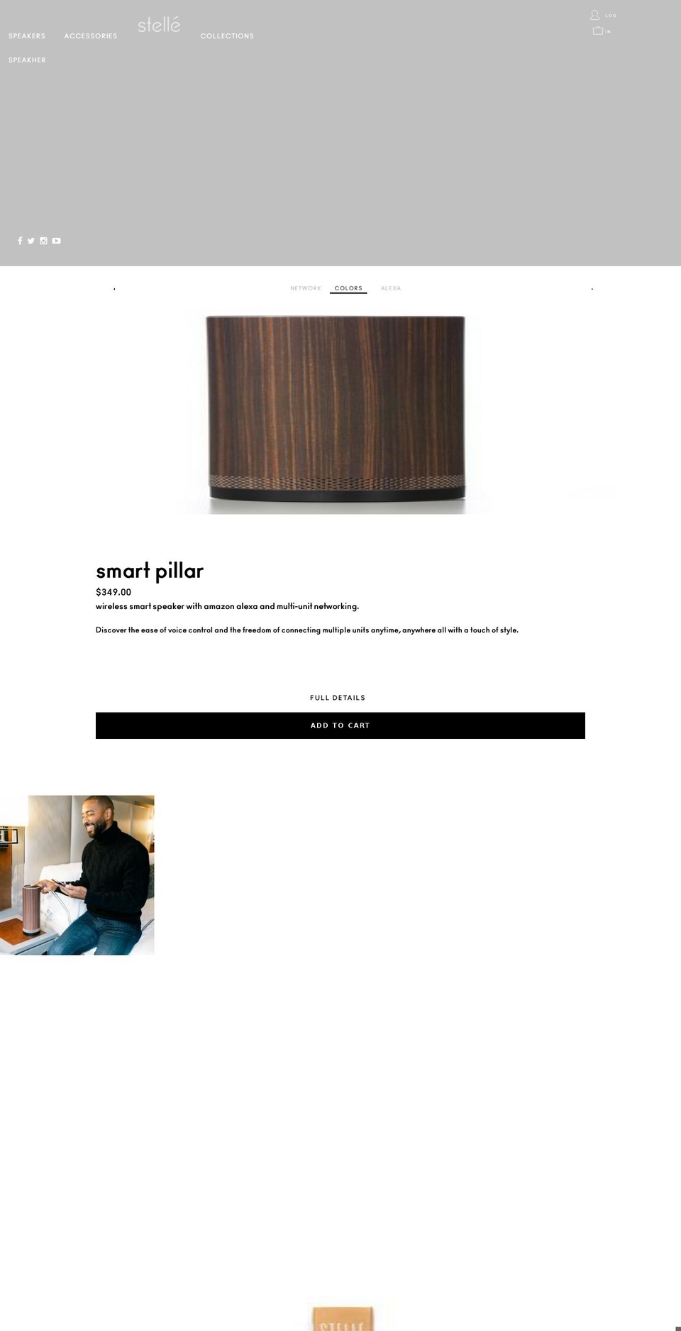 stelleaudio.com — Shopify storefront screenshot
