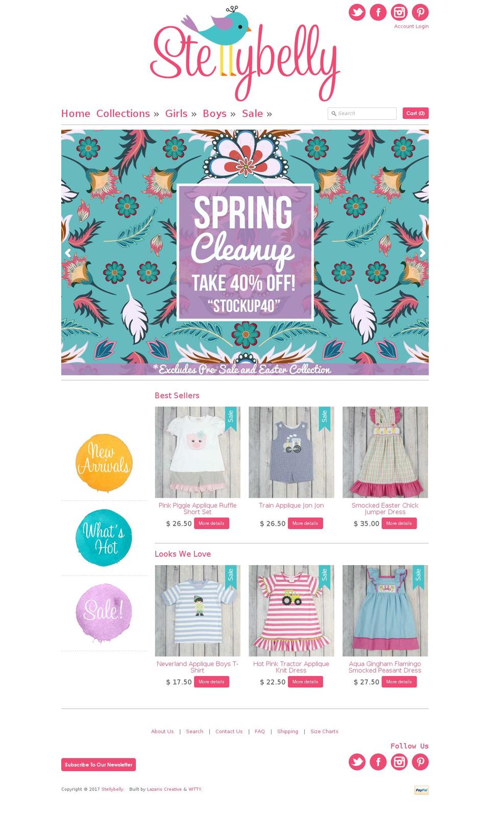 stellybelly.com shopify website screenshot