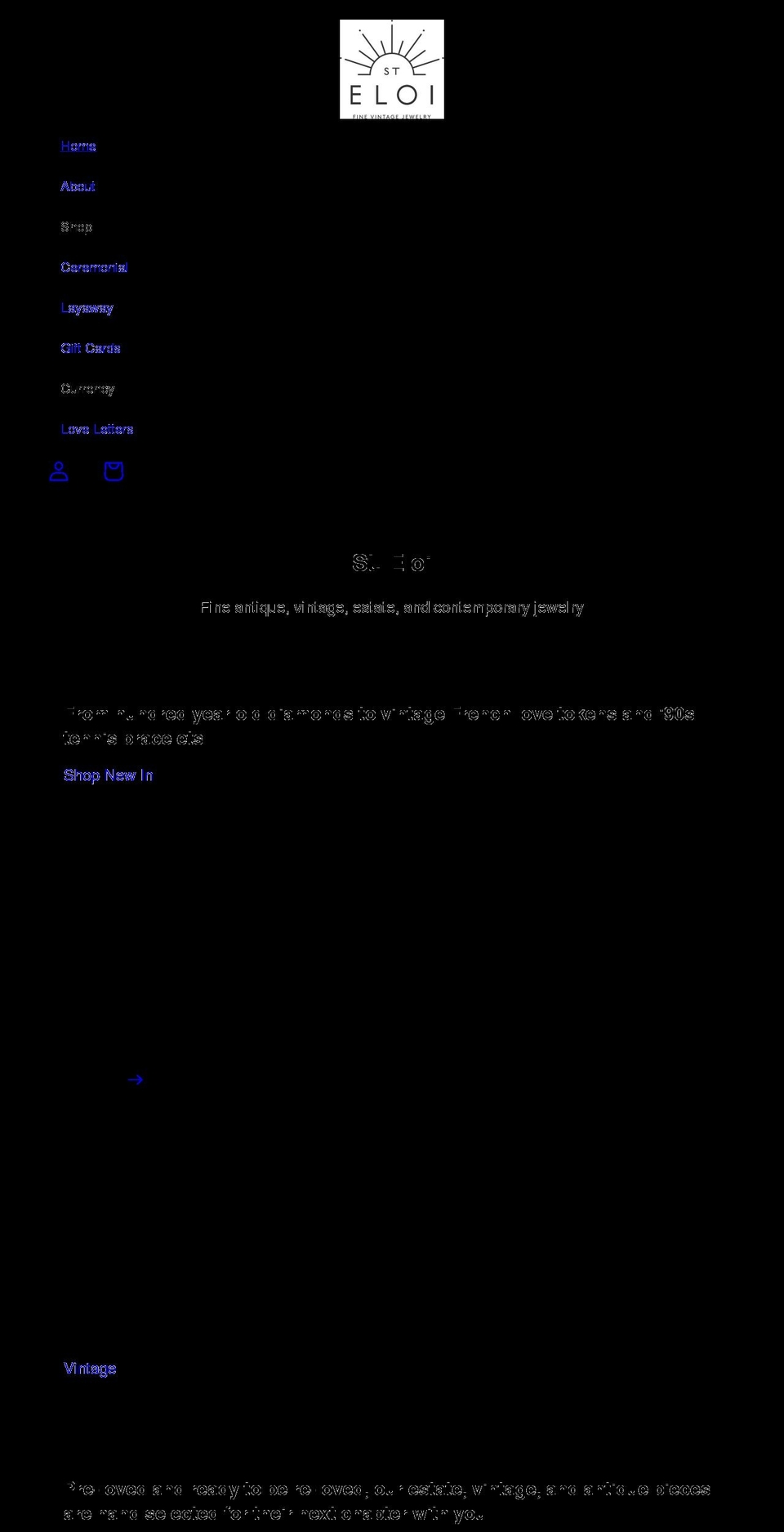 steloivintage.com shopify website screenshot