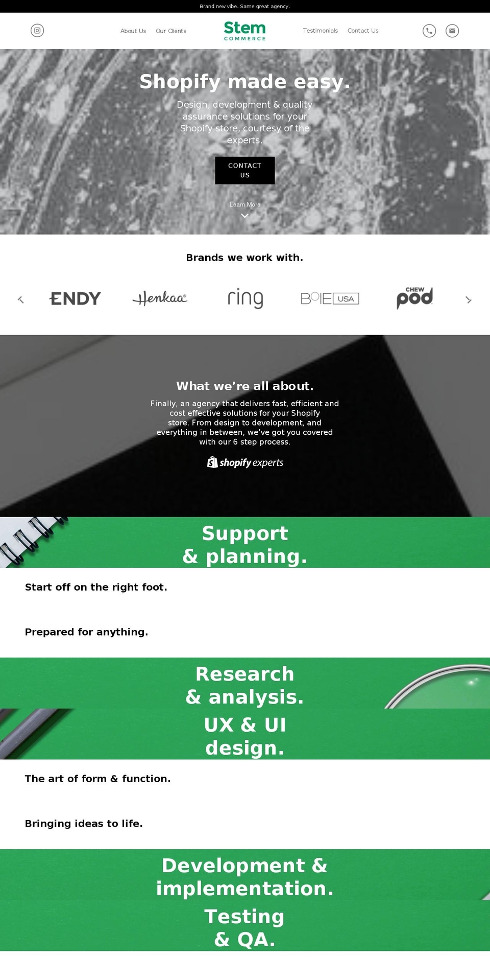 05-03 LIVE 1.45 Shopify theme site example stem-design.ca