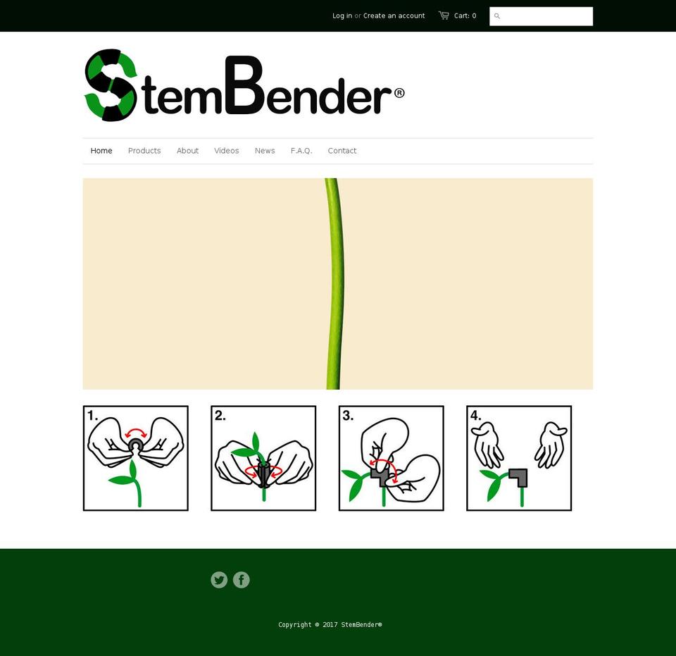 stembender.com shopify website screenshot