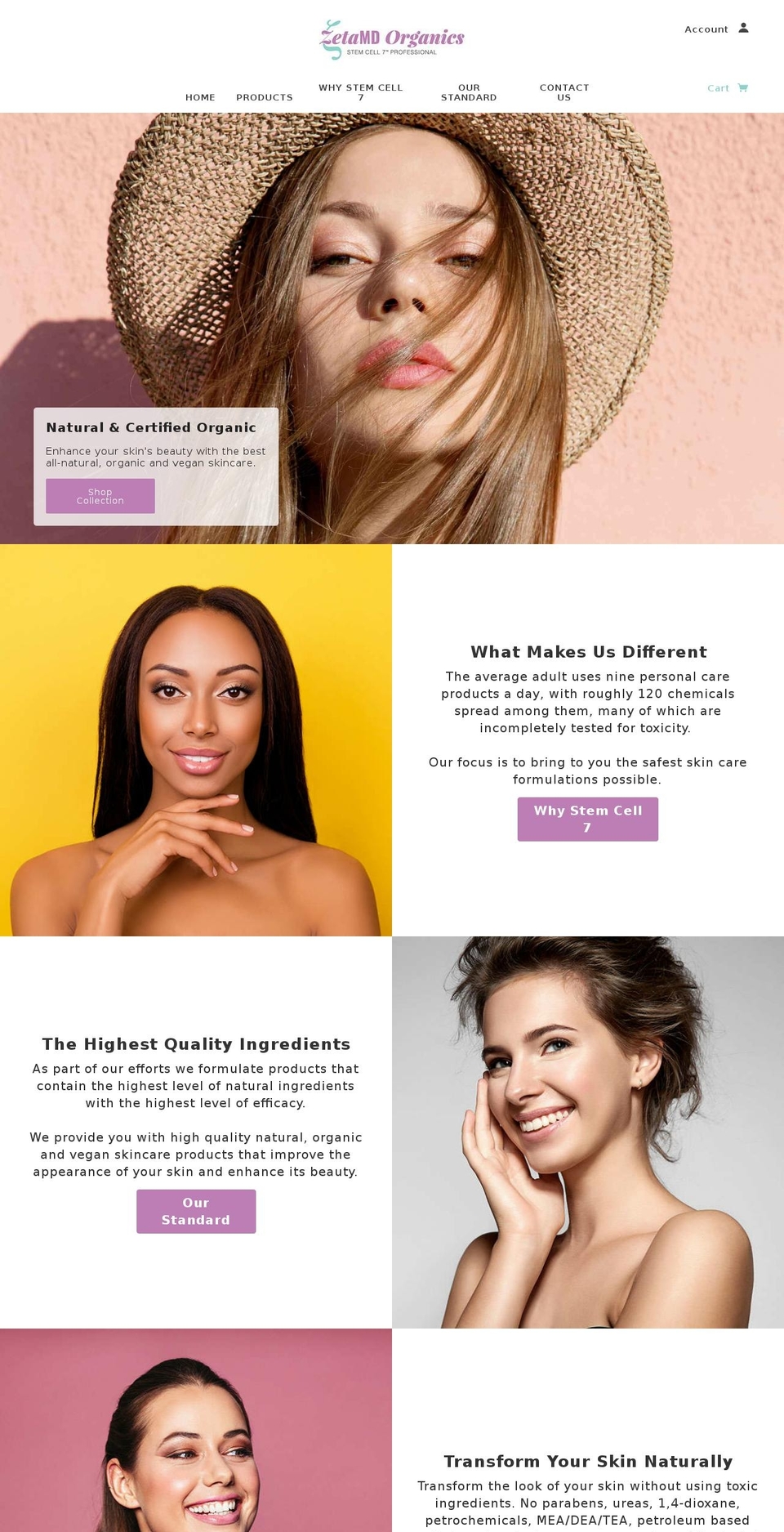 stemcell7.com — Shopify storefront screenshot