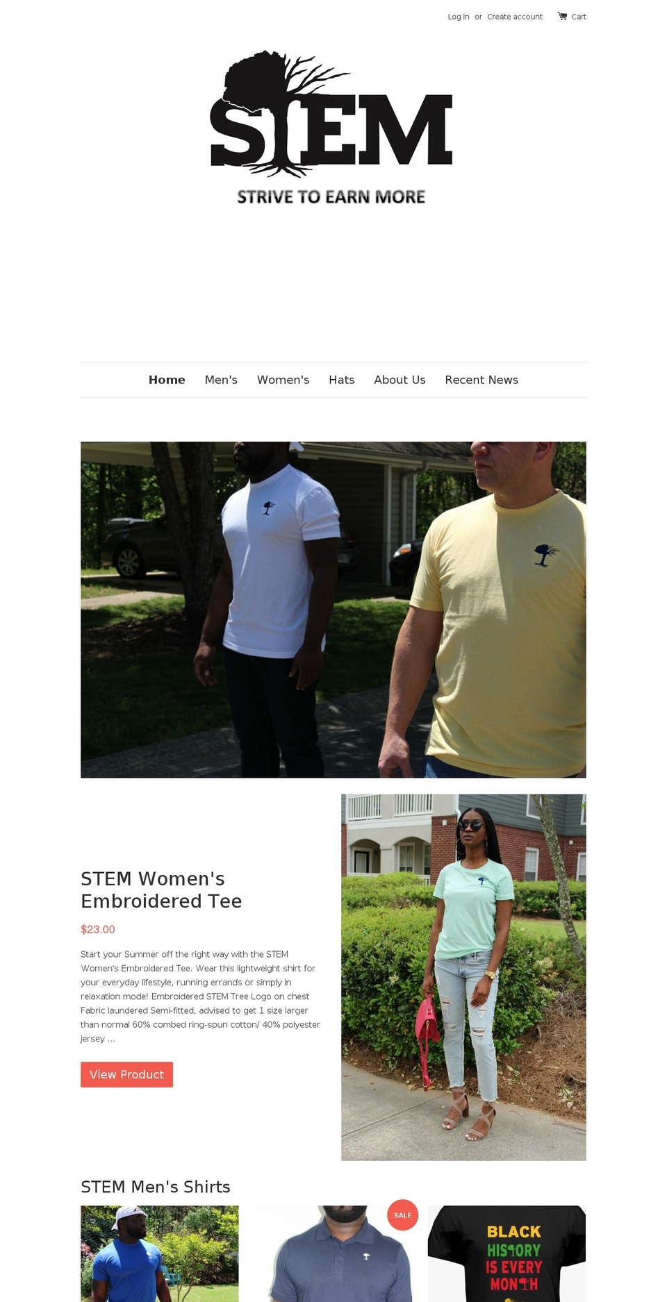 stemclothinggroup.com shopify website screenshot