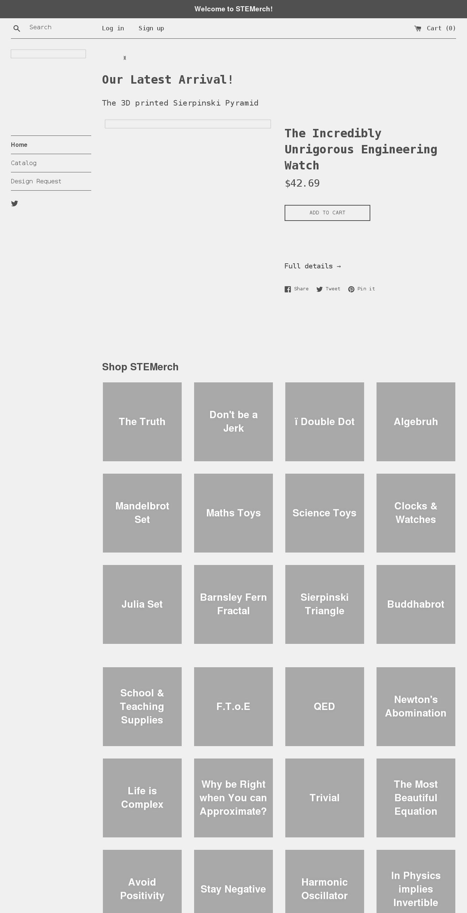 stemerch.com shopify website screenshot