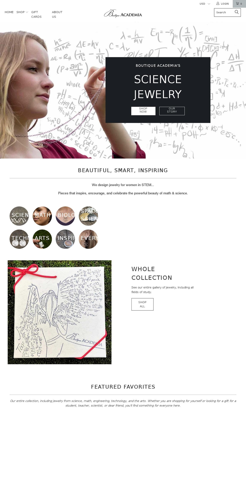 stemjewelry.com shopify website screenshot