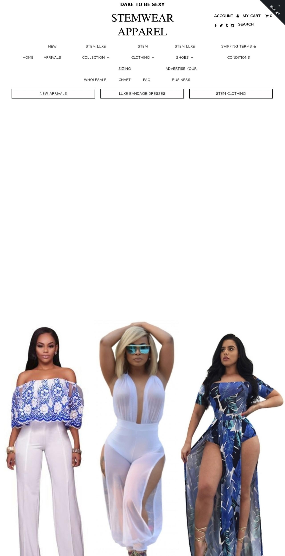 stemwearapparel.com shopify website screenshot