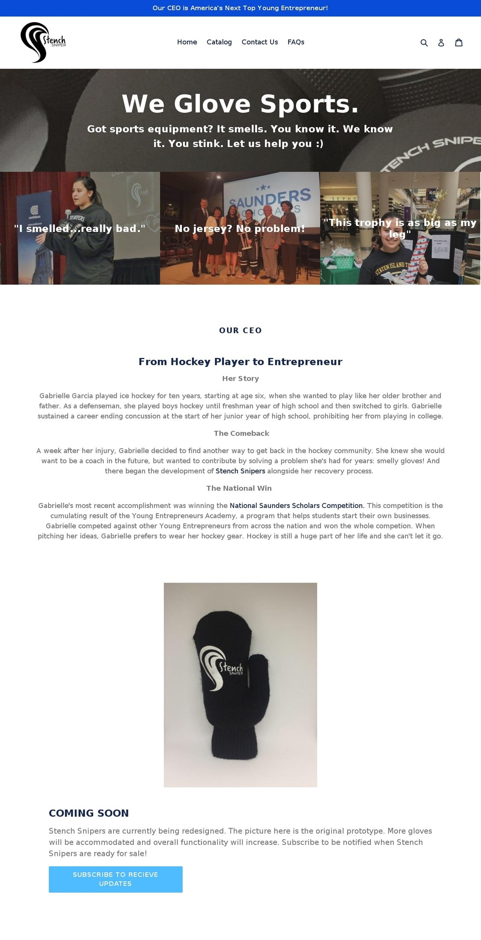 stenchsnipers.com — Shopify storefront screenshot