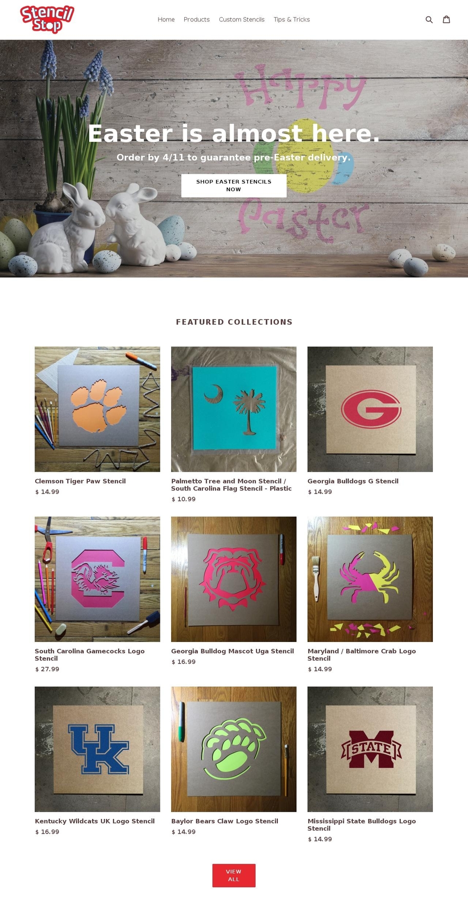 stencilstop.com shopify website screenshot