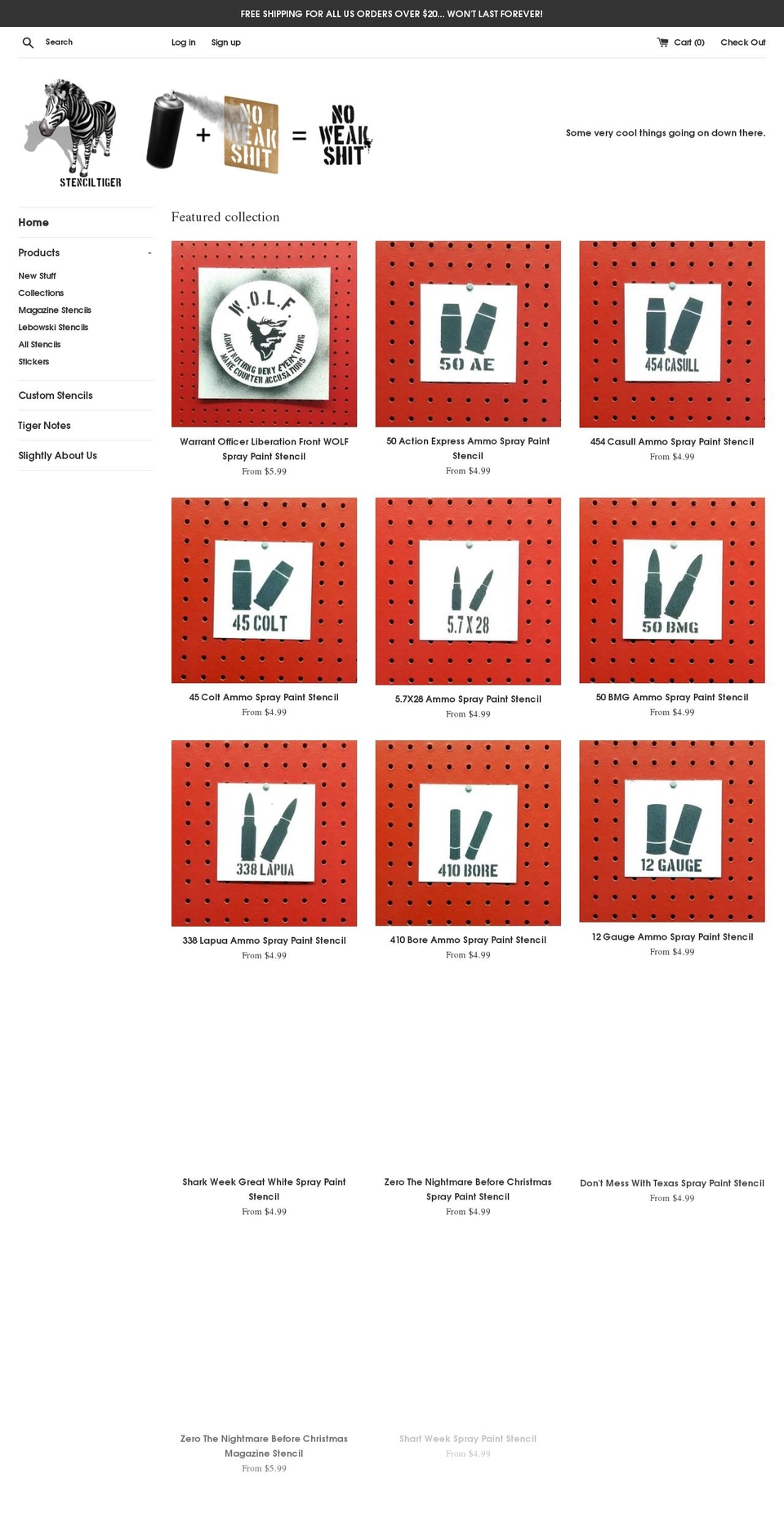 stenciltiger.com shopify website screenshot