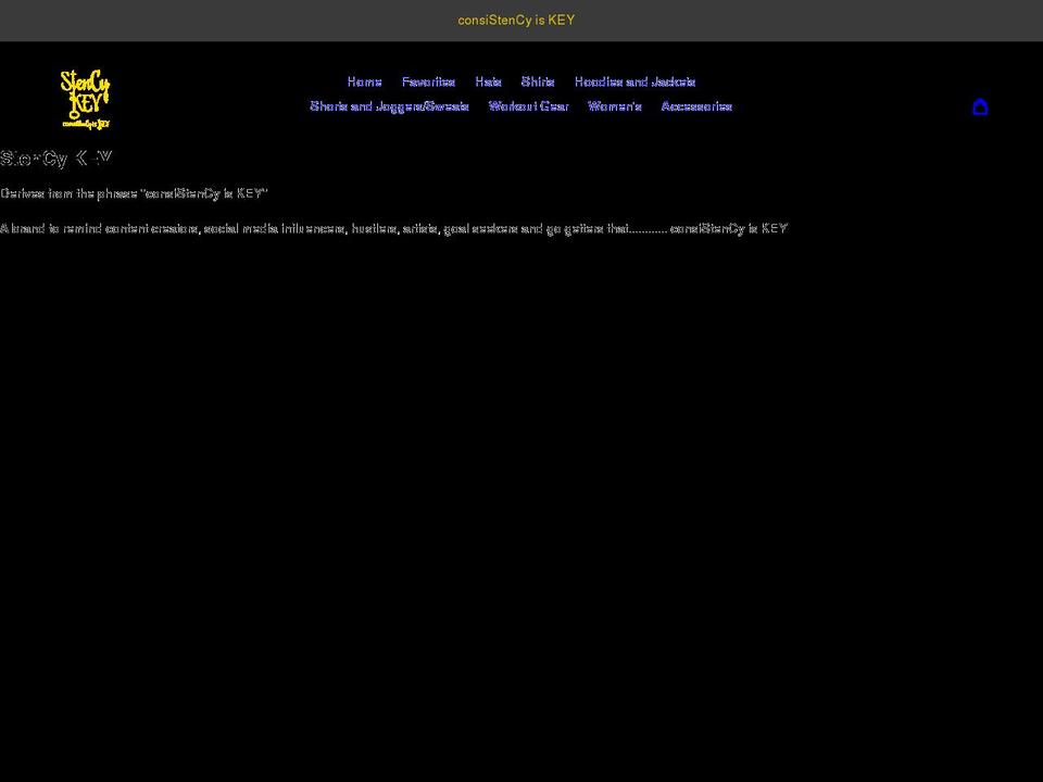 stencykey.com shopify website screenshot