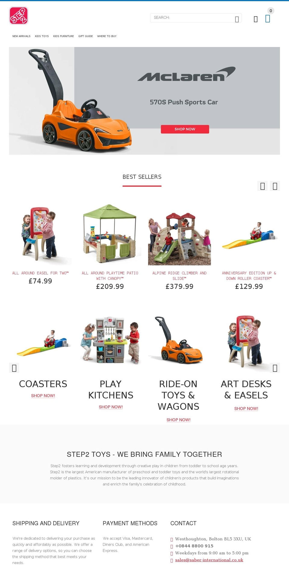 step2uk.com shopify website screenshot