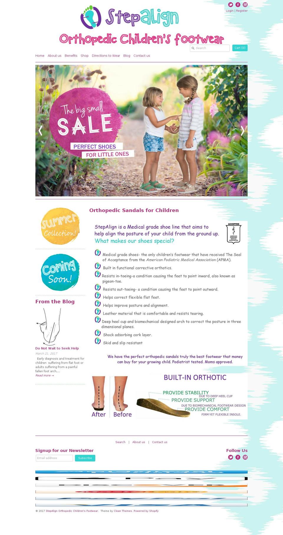 stepalign.com shopify website screenshot