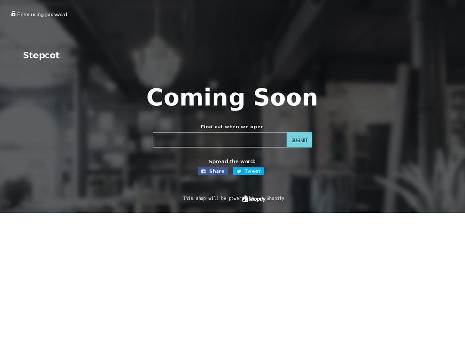 stepcot.com shopify website screenshot