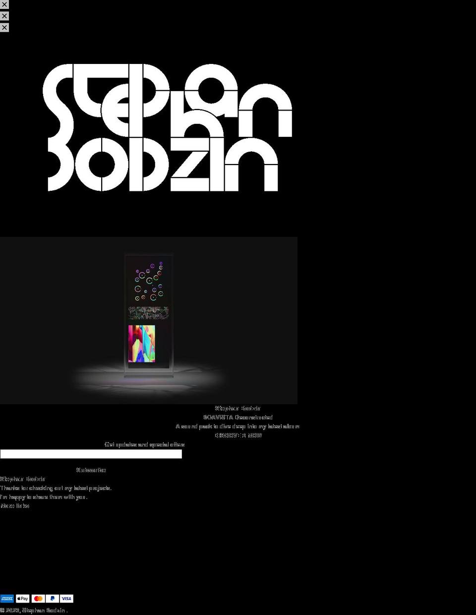 stephanbodzin.de shopify website screenshot