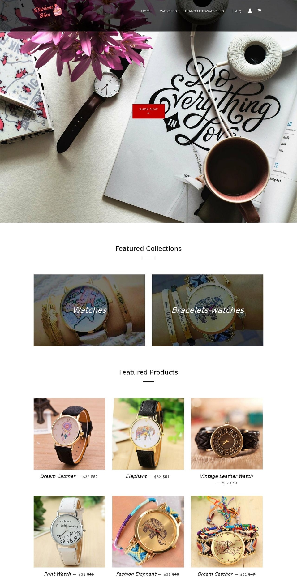 stephaniblau.com shopify website screenshot