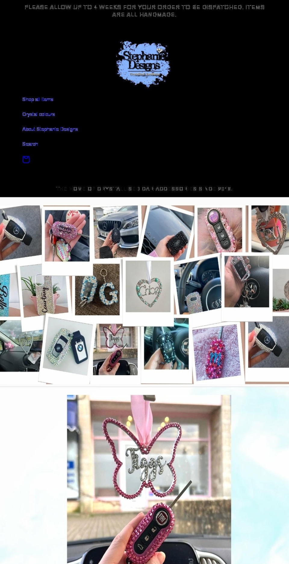 stephaniedesigns.co.uk shopify website screenshot