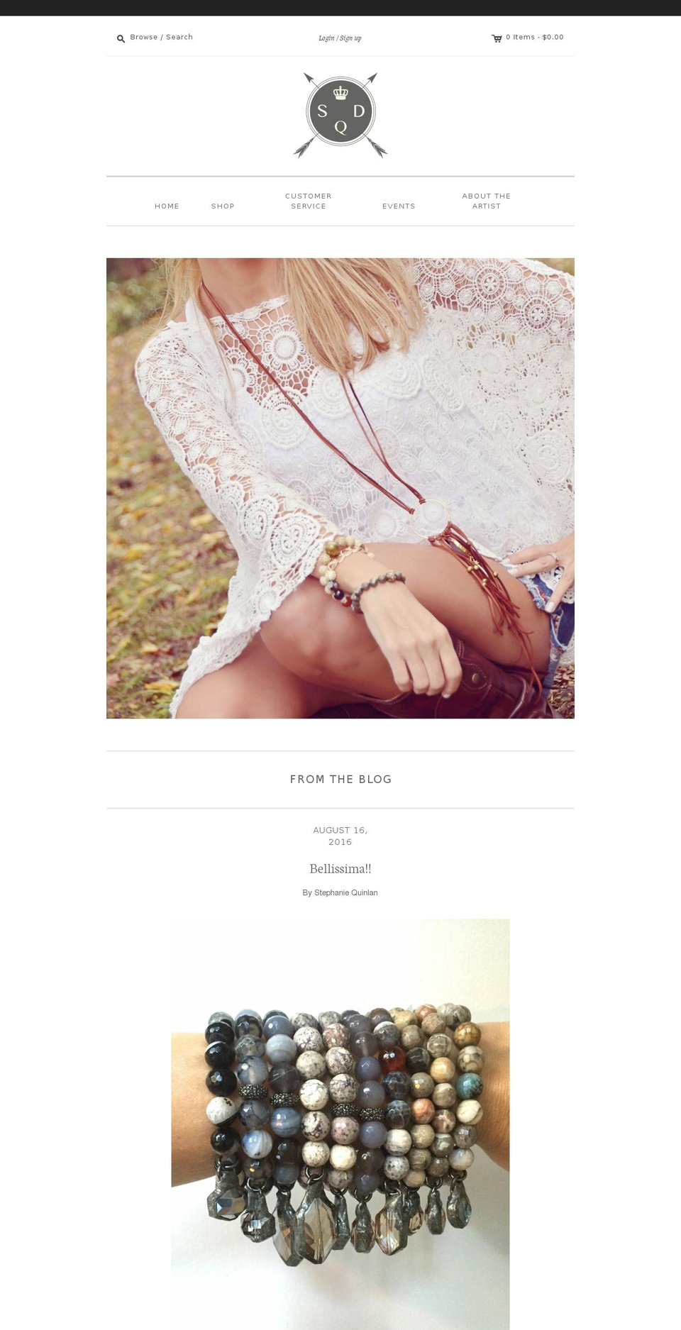 Editions Shopify theme site example stephaniequinlandesigns.com