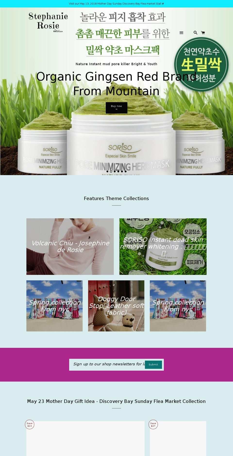 stephanierosie-atelier.com — Shopify storefront screenshot