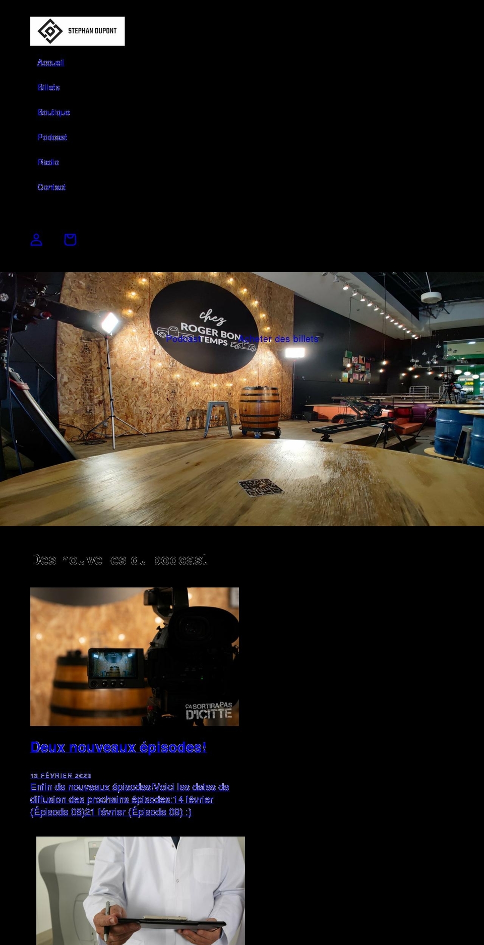 stephdupont.com shopify website screenshot