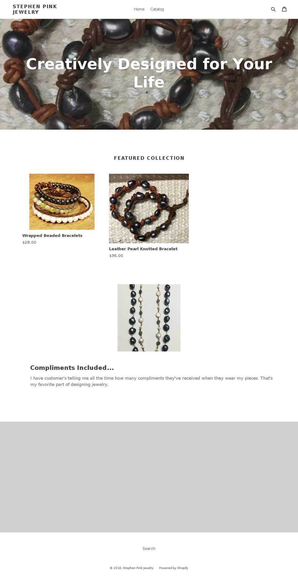stephen-pink.com — Shopify storefront screenshot