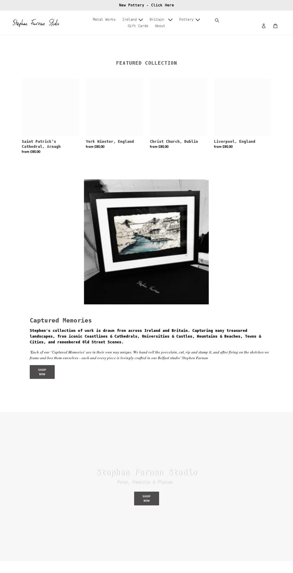 stephenfarnan.com shopify website screenshot