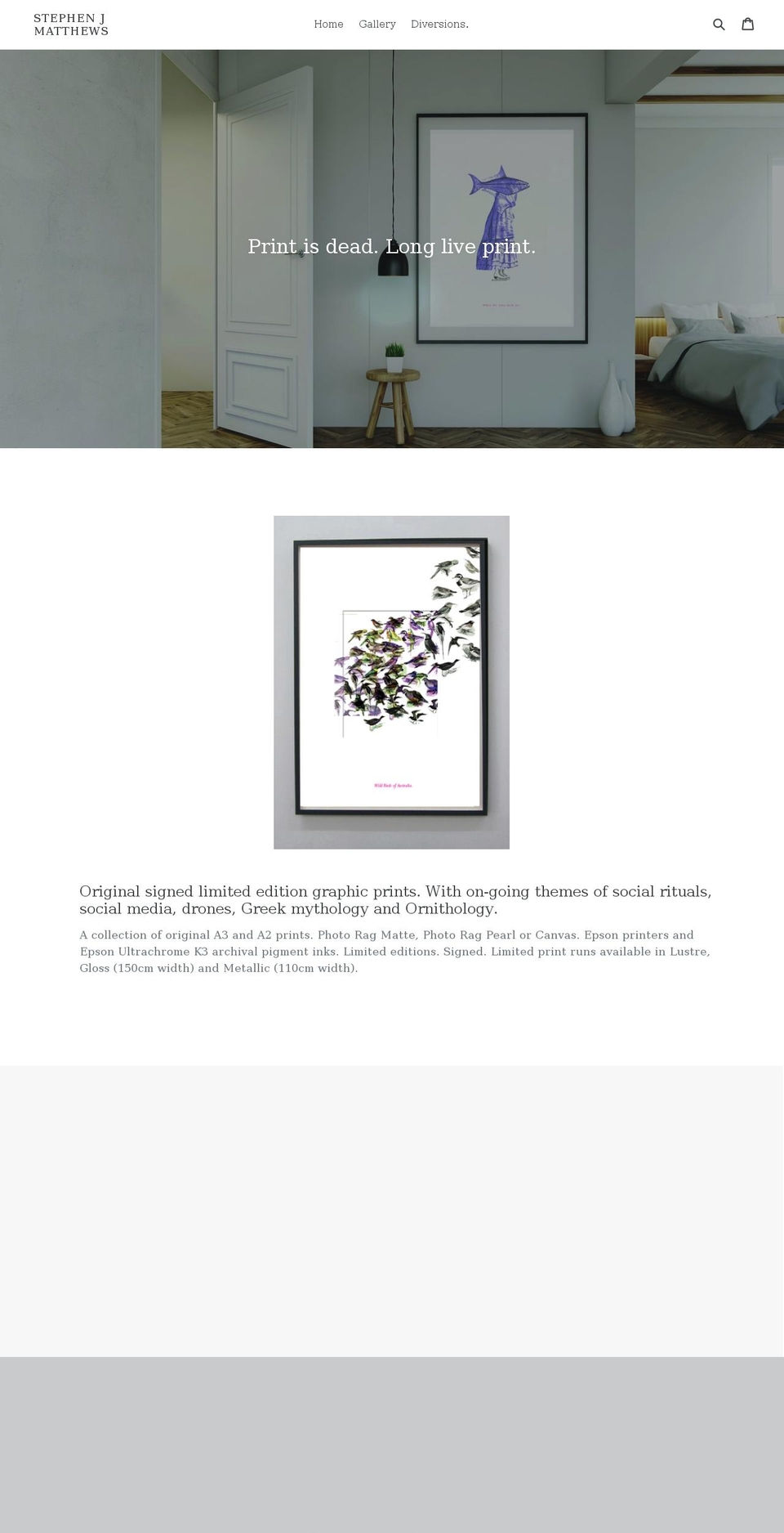 stephenjmatthews.com — Shopify storefront screenshot