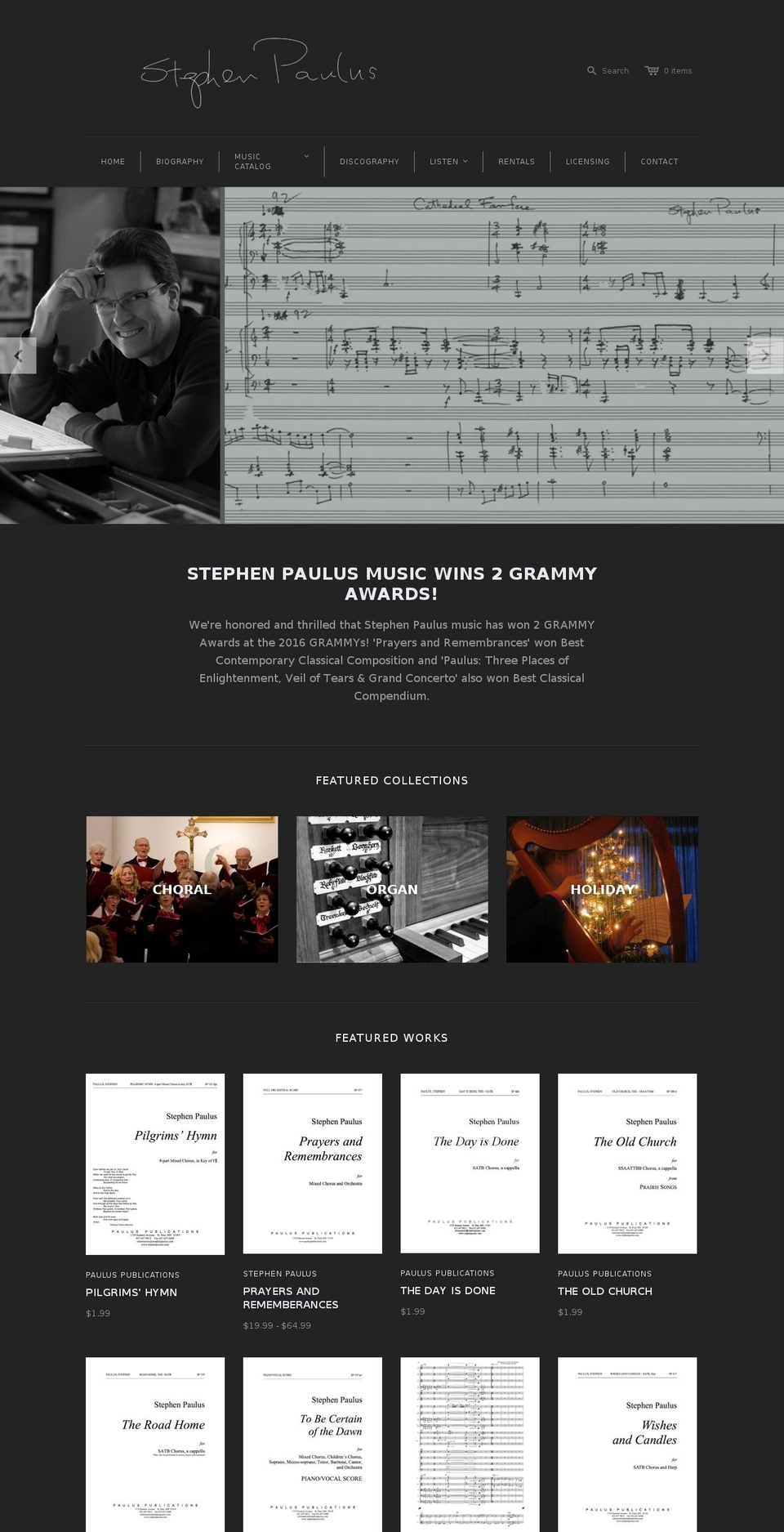 stephenpaulus.com shopify website screenshot