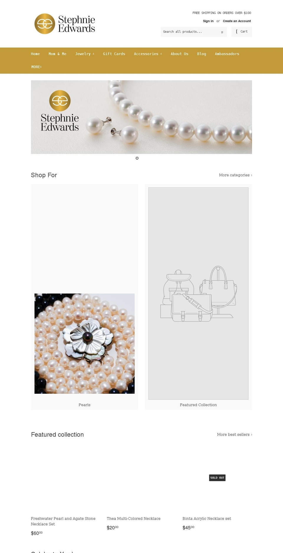 stephnieedwards.com shopify website screenshot