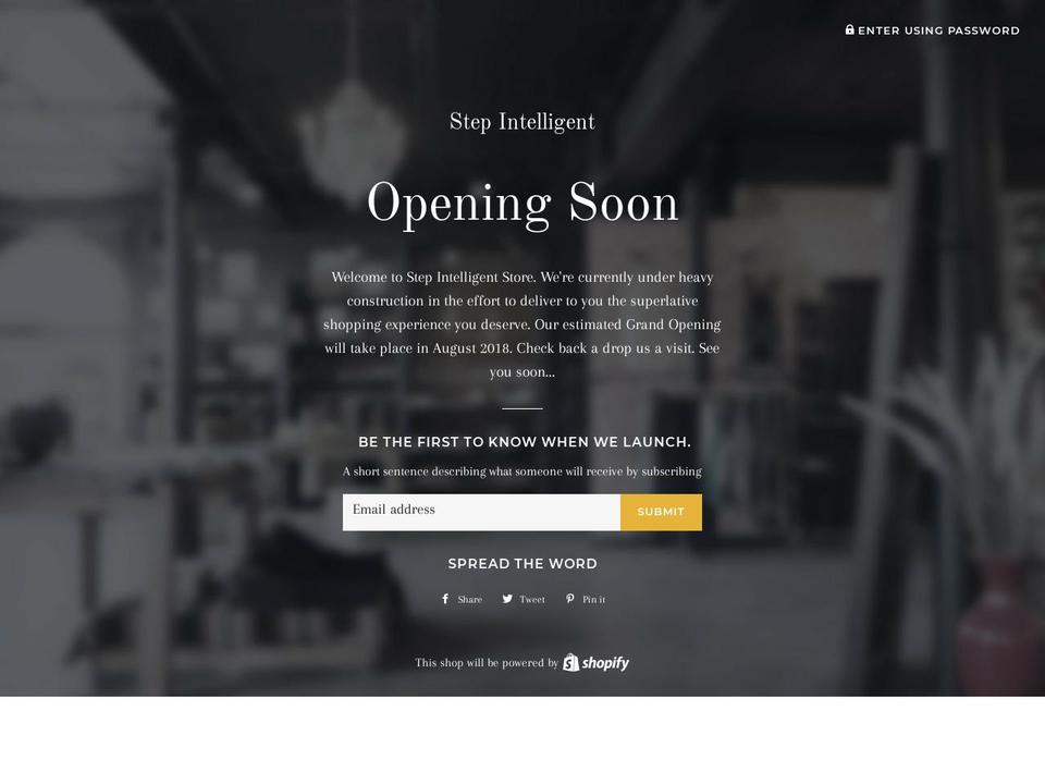 stepintelligent.com — Shopify storefront screenshot
