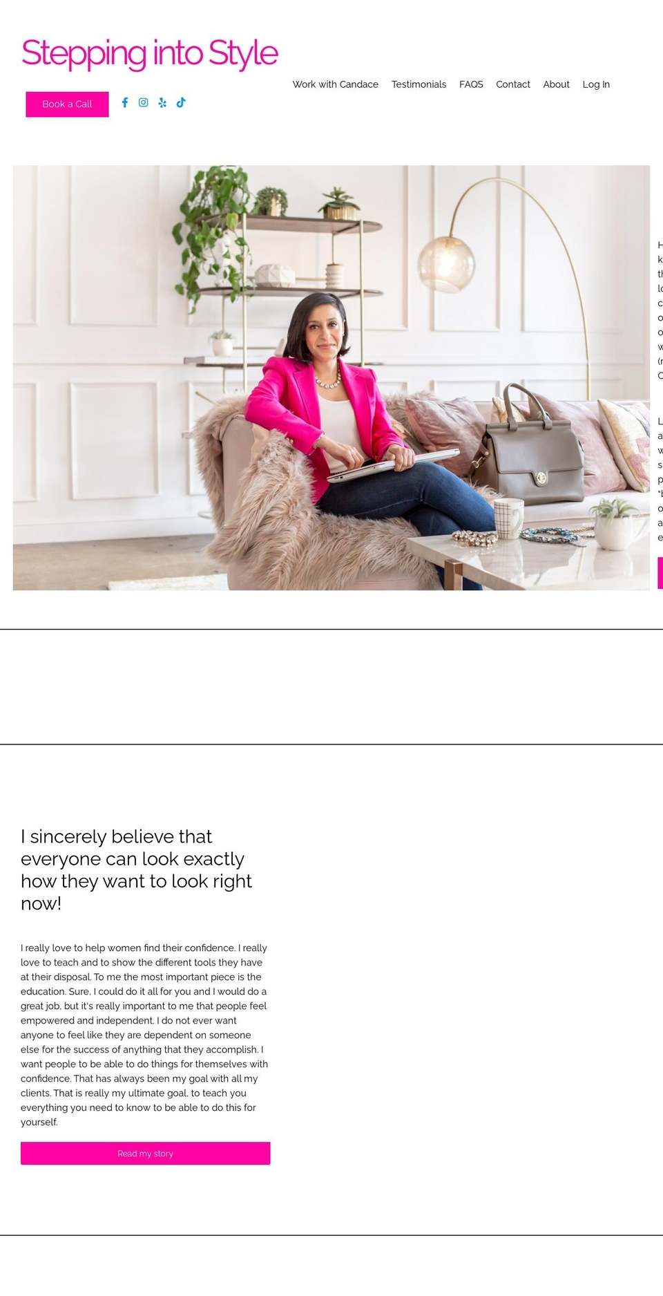 steppingintostyle.com — Shopify storefront screenshot